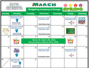 ✨March 2026 Activity Calendar ✨